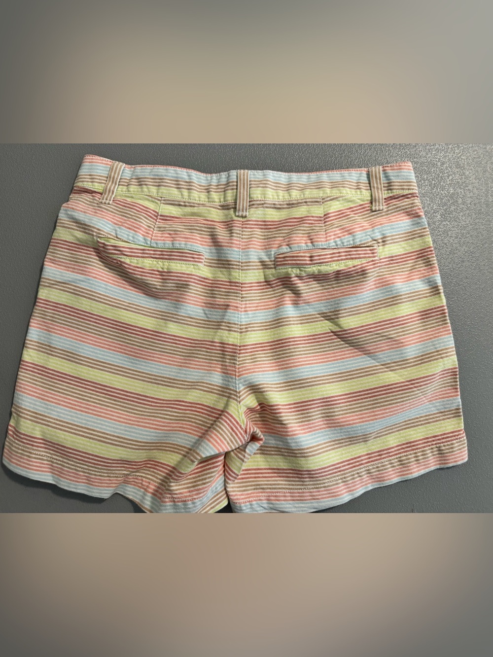 GAP Striped Pastel Cotton City Shorts 6 - Picture 4 of 10